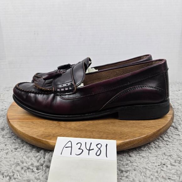 G.H. Bass & Co Weejuns Mens 11M Barnett Oxblood Leather Kiltie Tassel Loafer main image 11